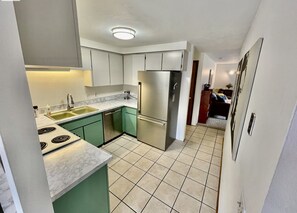 Kitchen fully stocked with Microwave, Oven, Pots, Pans, Insta Pot, etc. 