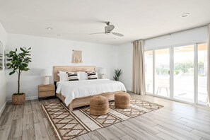The best room in the house is this one right here. Master suite with King bed.