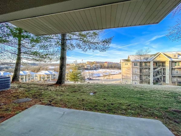 Covered Patio offers Resort Views.