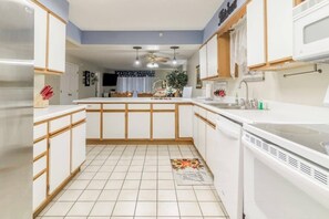 Kitchen offers all major appliances.