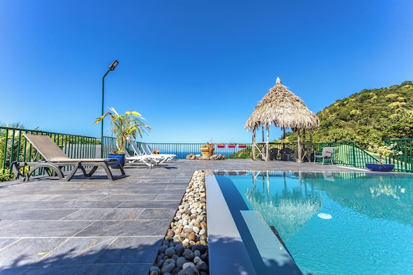 Vue sur piscine