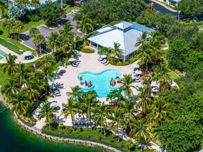 Aerial View of GreenLinks Community Pool and Clubhouse