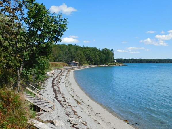 Beach in front of your place!  
