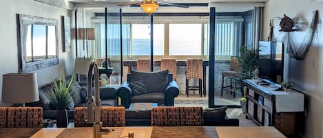 Welcome home! Main living area directly overlooks beach.