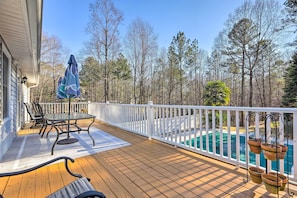 Backyard Deck | Seasonal Pool | Stairs Required for Full Interior & Deck Access