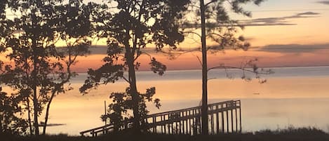 Sunrise view from patio