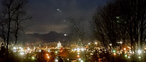 Buckhannon skyline at night. visible from the front porch.