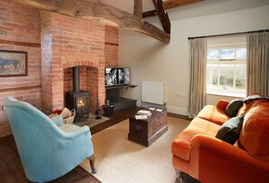Wood burning stove for those chilly evenings