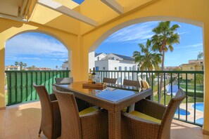 Outdoor dining area