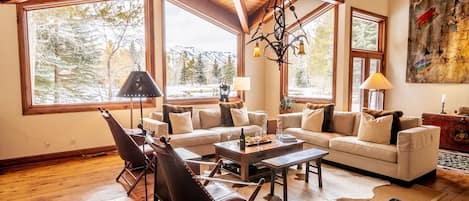 Living Room with View, and Large Patio Deck