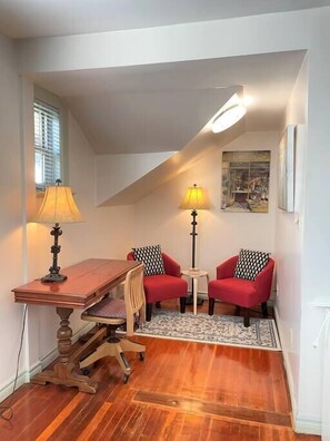 Reading nook and desk