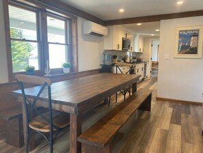 Dining area and kitchen