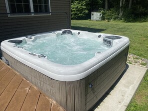 Hot tub open year round 