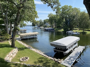 Watch the sailboats and boats go by.