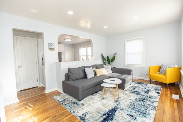 Living Room with pull out sofa