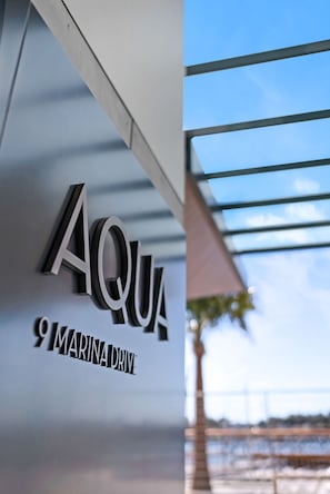 Aqua sign