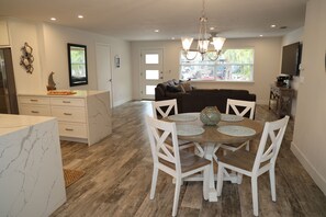 Comfortable eat-in kitchen. 