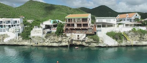 Villa view from ocean