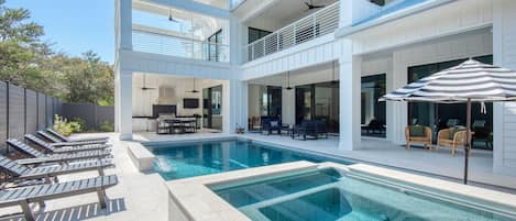 The pool is one of the most marvelous features of the house