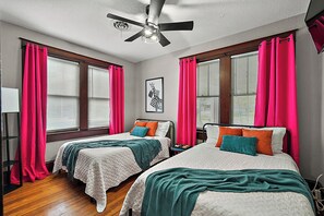The guest room is such a fun place to sleep, catch up on tv, and share memories