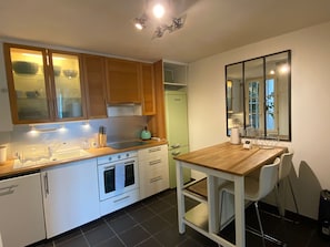 Kitchen and dining area