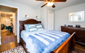 Queen sized bed