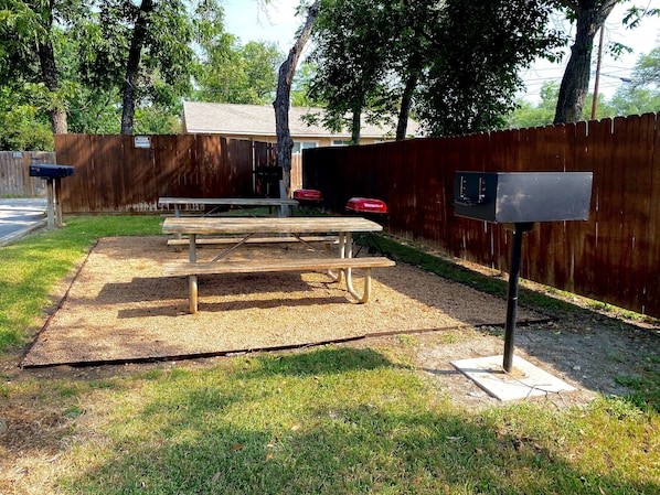 Picnic area with BBQ pits