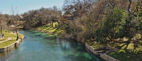 Comal River View from Garden St. Bridge. (floating access point)