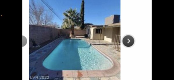 Cool off in the pool from the Las Vegas heat for the summer!

Non heated pool