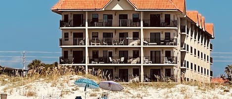 5th FLoor Gulf Front Unit , upper left corner of Property looking from the Gulf