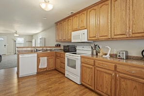 Enjoy the convenience of our well-equipped kitchen