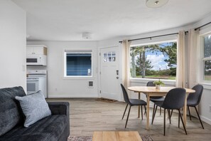 "This place was awesome! Being so close to the beach was great, the fire pit was so nice to cozy up to. The place itself was spacious" - Jenny