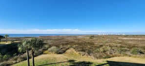 Breath taking views of Galveston Bay.