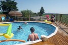 Gîte " la Granfont " Poule les Echarmeaux en Haut Beaujolais dans le Rhône : la piscine.