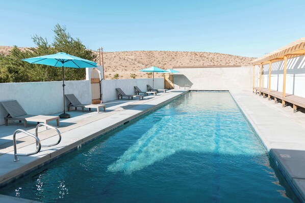 Triterium Ranch has a heated pool open year-round!