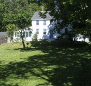 Front of the house with a view of the village