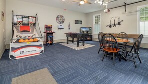 Families love the game room,