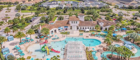 Free resort amenities for our guests, including a lazy river, kids splash pad and zero entry pool, basketball courts, exercise room, and more.