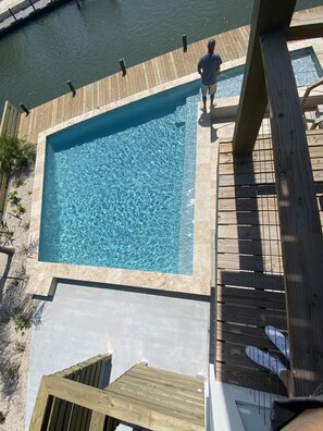 Pool view from balcony