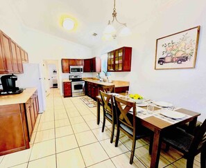 kitchen- high chair available on request
