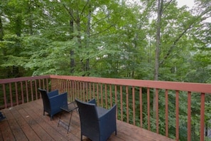 Foxes Den's relaxing deck