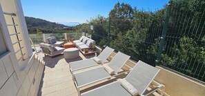 Outside terrace by the pool