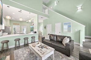 Living Area and Breakfast Bar