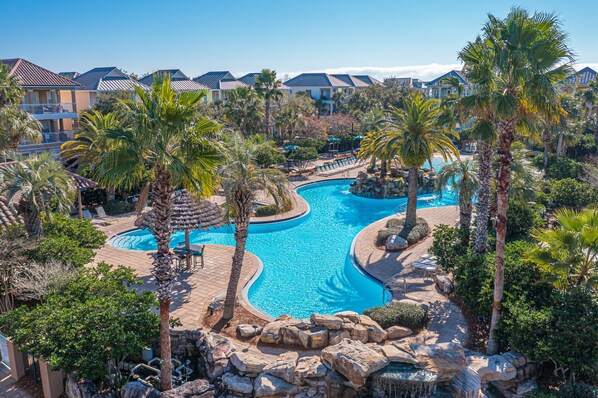 Aerial View Of Pool