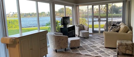 Living Room with water view