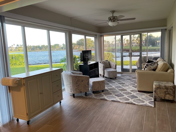 Living Room with water view