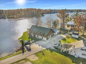 Aerial of Park and Garage