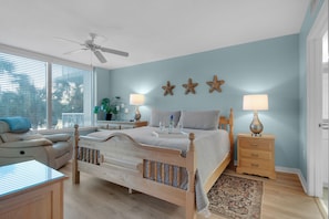 Primary Bedroom with lazy river views and a peek at the bay