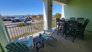 Large patio with Bay view