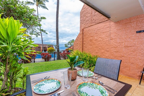 Aloha from the lanai!